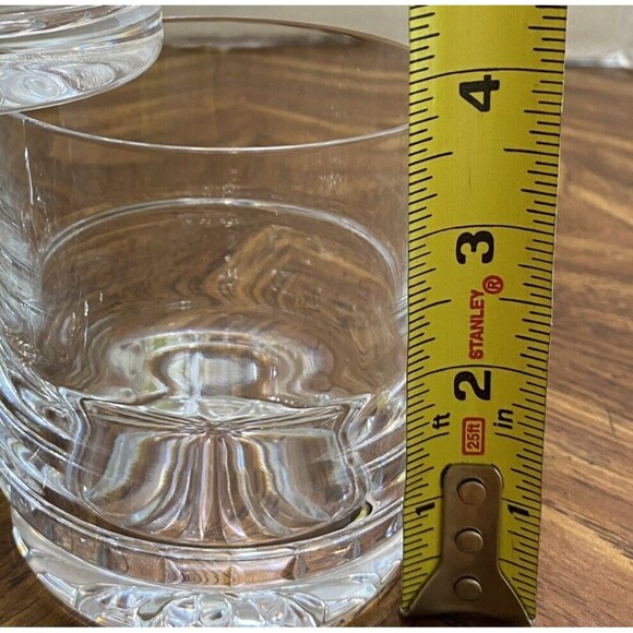 Atlantis Cut Crystal Double Old Fashioned Wiskey Glasses Lot Of 2 - Picture 9 of 9